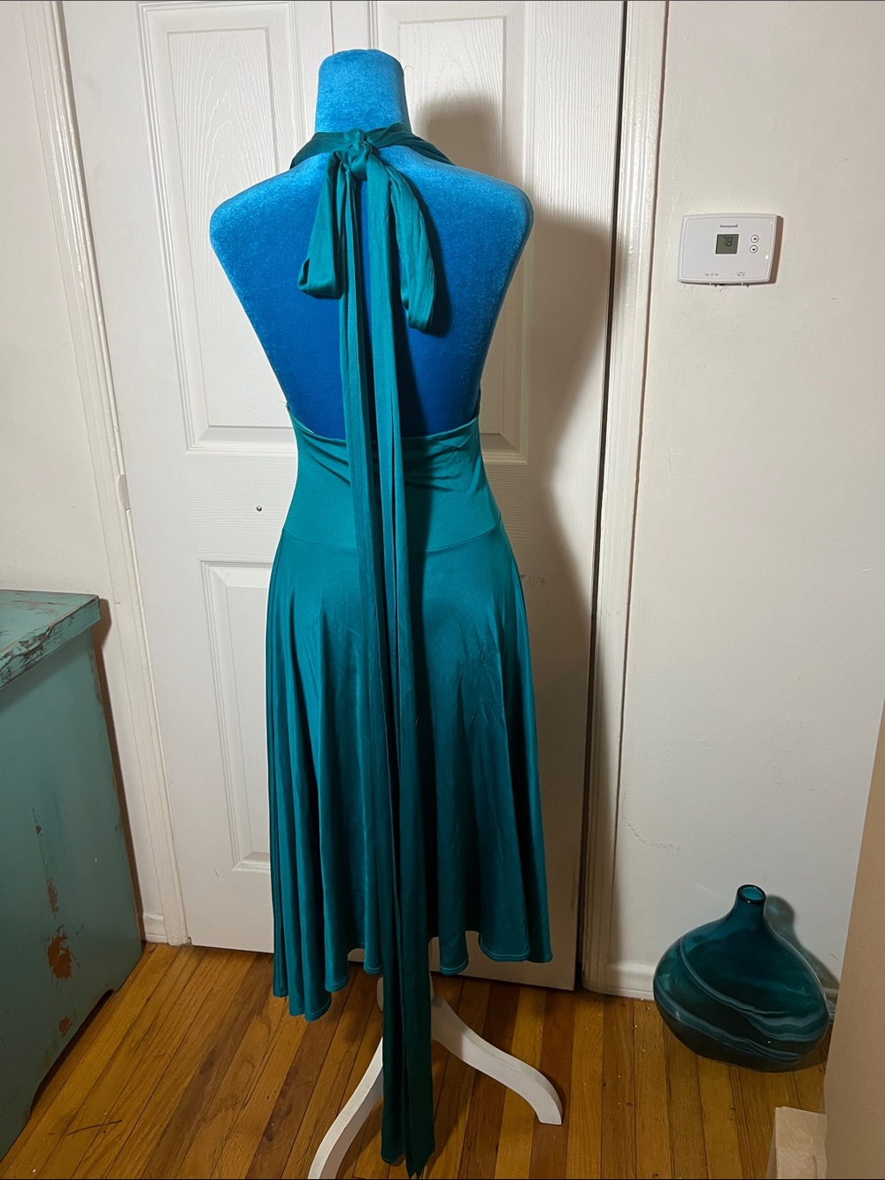 Karanina Silk Halter Midi Dress Women’s 2 Small - Picture 4 of 7